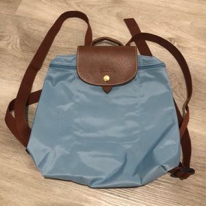 Artico Light Blue Longchamp backpack